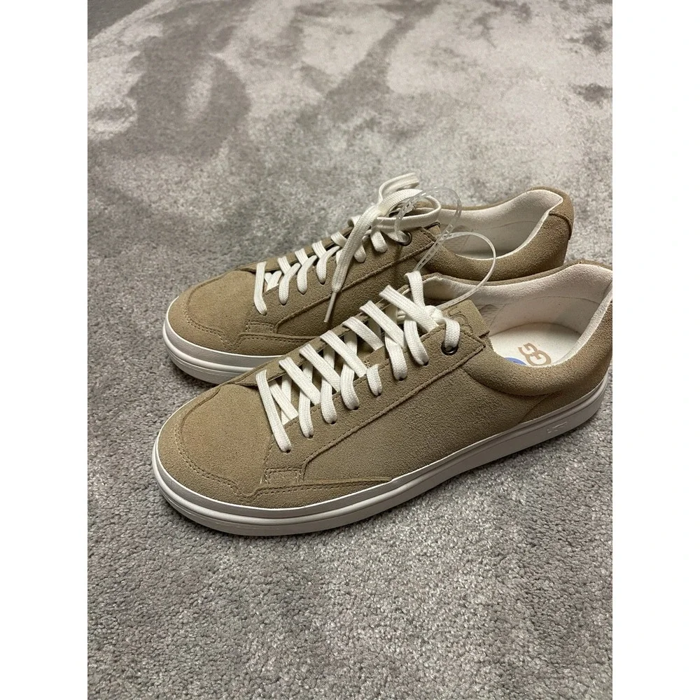 UGG South Bay Low Suede Sneakers Men's Tan Lace Up Casual Shoes Size 8.5 NEW
